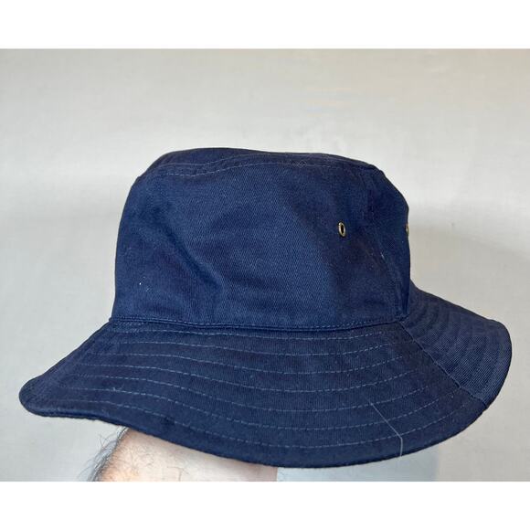 Fersten Worldwide Style # FP716 Penn 23 Navy Bucket Beach Hat 100% Cotton - Picture 7 of 9